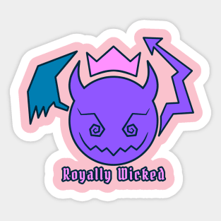 Royally Wicked Emoji 2 Sticker